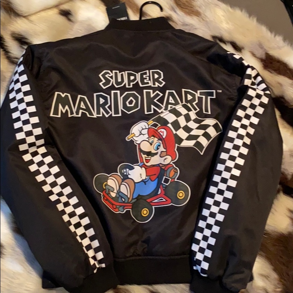 Forever 21 Super Mario Bomber Jacket Size medium